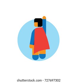 Superhero concept vector illustration.