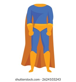Superhero costume standing tall, ready to protect the innocent and fight for justice