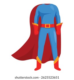 Superhero costume standing tall, ready for action and adventure