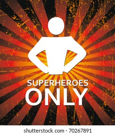 superhero - creative sign