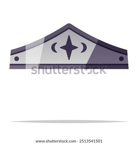Superhero crown headband vector isolated illustration