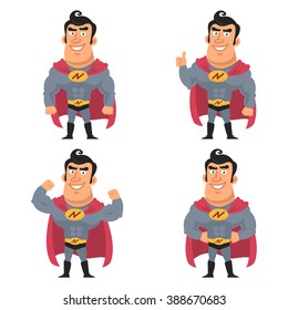Superhero in different versions