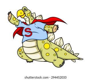 Superhero Dinosaur Character