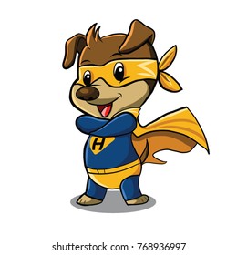 Superhero Dog mascot