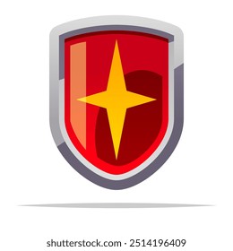 Superhelden-Emblem, Vektorgrafik, einzelne Illustration