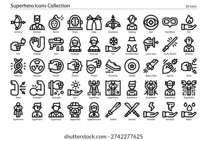 Superhero Emblems Symbols and Logo Icons