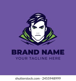 Superhero esport gaming mascot logo