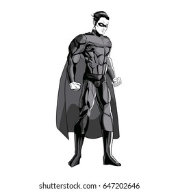 superhero figure standing proud image