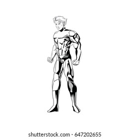 superhero figure standing proud image