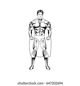 superhero body template