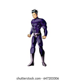 superhero figure standing proud image
