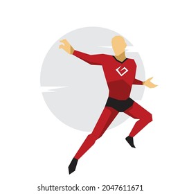 ilustraciones planas de superhéroes e imagen