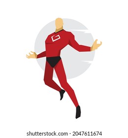 ilustraciones planas de superhéroes e imagen