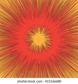 Superhero frame,Comic book black and white radial lines background,Manga or anime speed graphic texture, Explosion vector illustration , Rectangle fight stamp for card, Sun ray or star burst element