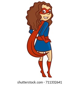 Superhero girl Cartoon character