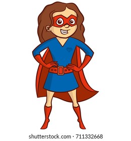 Superhero girl Cartoon character