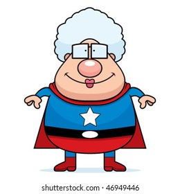 Superhero Grandma Stock Vector (royalty Free) 46949446 