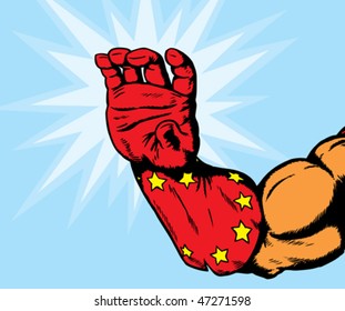 Superhero Hand Can Be Holding Anything.