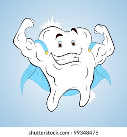 Superhero Healthy Tooth