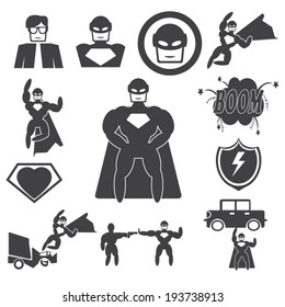 Superhero Hero icon set