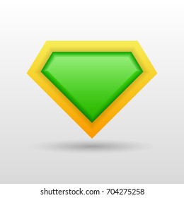 Superhero icon, logo. Vector illustration