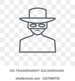 Superhero icon. Trendy flat vector Superhero icon on transparent background from Professions collection. High quality filled Superhero symbol use for web and mobile