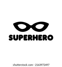 Superhero. Little hero.Hand drawn style typography poster with inspirational quote. Greeting card, print art or home decoration in Scandinavian style. Scandinavian design. Vector