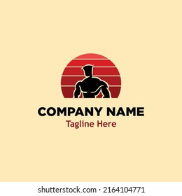 superhero logo simple icon design illustration