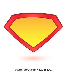 Superhero Logo Template. Vector Illustration Isolated On White Background