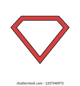 Superhero logo template. Vector isolated eps10