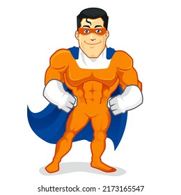 Superhero Mascot Cartoon Vector Stock Vector (Royalty Free) 2173165547 ...