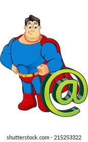Superhero Mascot character