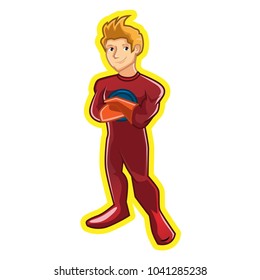 Superhero Mascot Vector Illustration