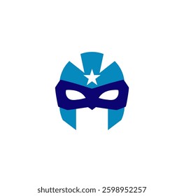 Superhero mask in flat style. Vector illustration.
