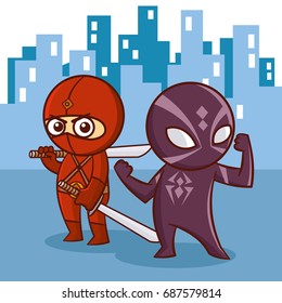 Superhero Ninja kids Japan cartoon super hero