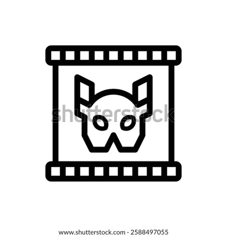 Superhero Outline Icon. Superhero Icon