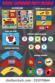 Superhero Party Package Set