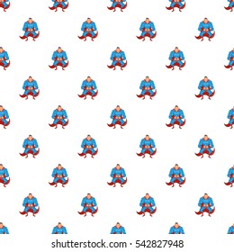 Superhero pattern. Cartoon illustration of superhero vector pattern for web
