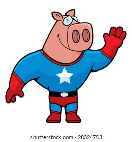 Superhero Pig