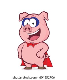 Superhero pig