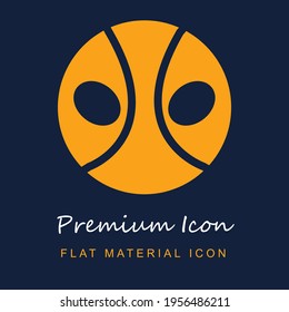 Superhero premium material ui ux isolated vector icon in navy blue and orange colors