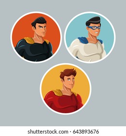 superhero protecting justice characters comic