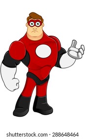 Superhero In Red Character