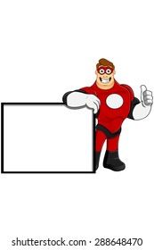 Superhero In Red Character