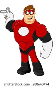 Superhero In Red Character