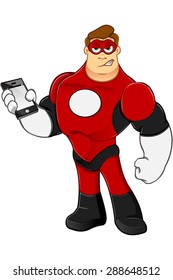 Superhero In Red Character