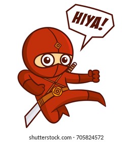 Superhéroe Red Ninja Kid