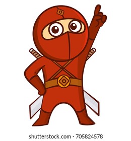 Superhero Red Ninja Kid