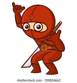 Superhero Red Ninja Kid
