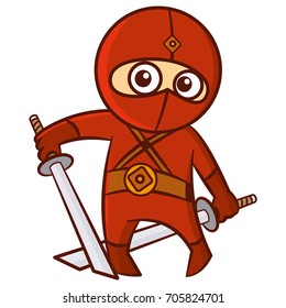 Superhero Red Ninja Kid